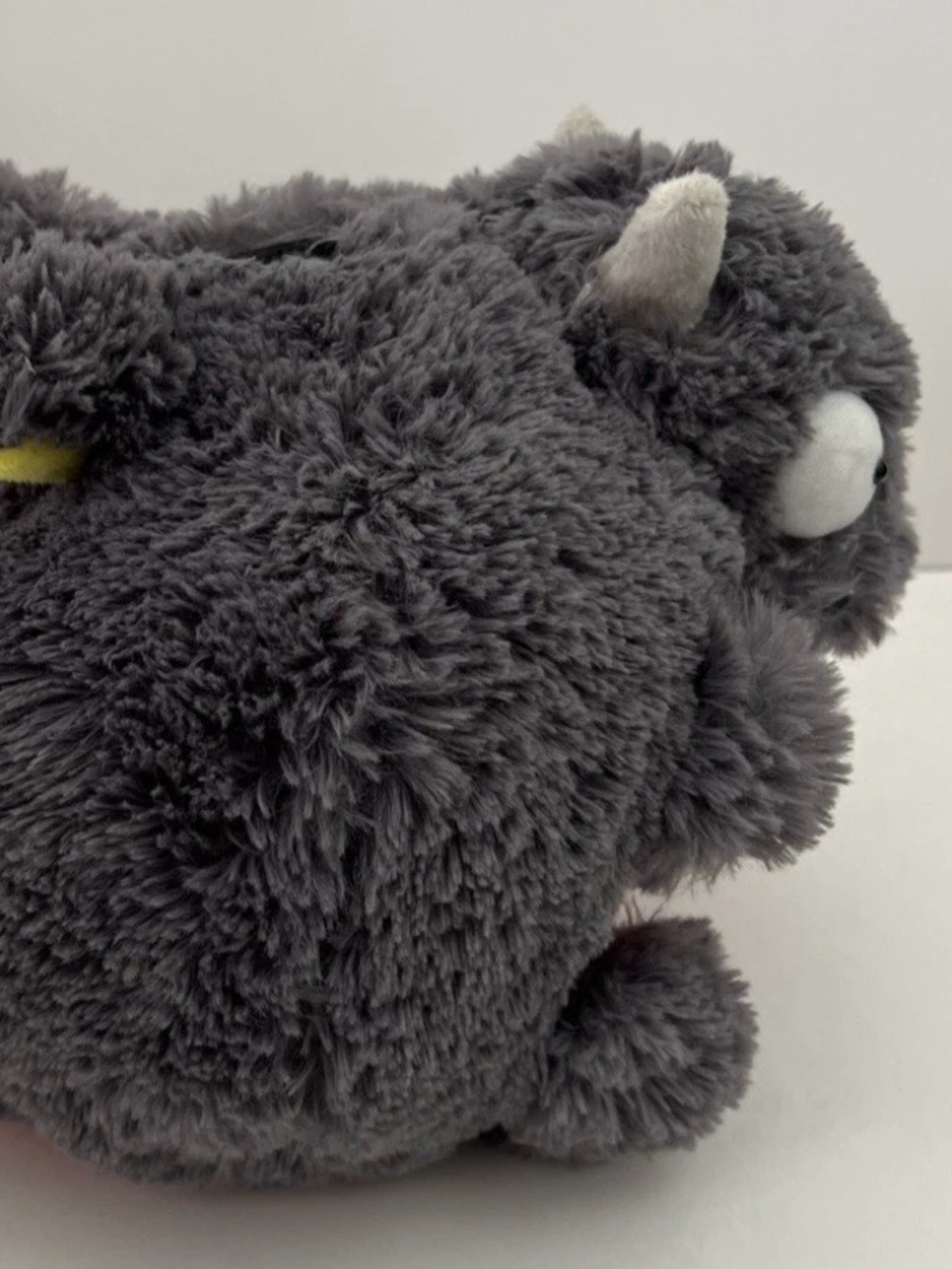 2016 Bad Dragon Duke The Dragon 8" Plush Gray Red Round RARE Stuffed Animal NWT - Picture 10 of 16